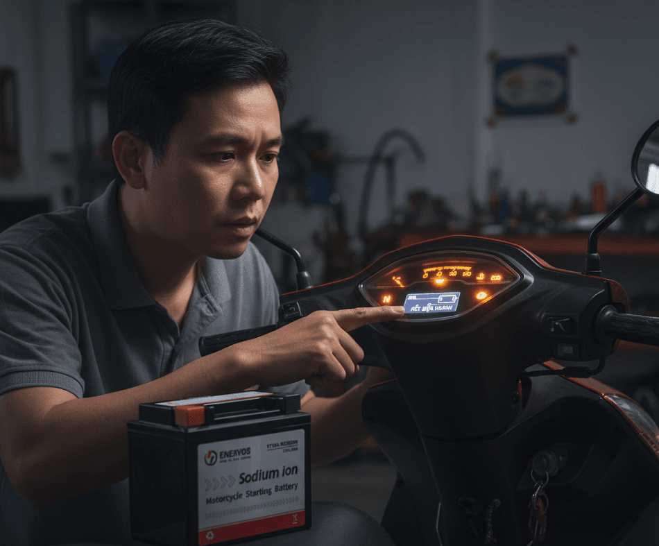 Dấu hiệu cảnh báo sớm cần thay ắc quy xe máy